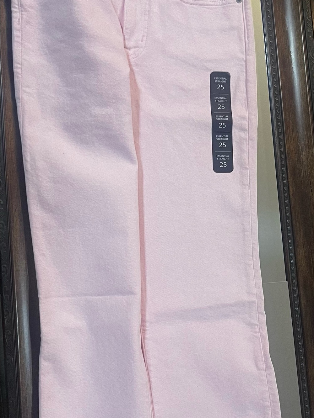 J.Crew Essential Straight Garment-Dyed Pink Jeans Size 25